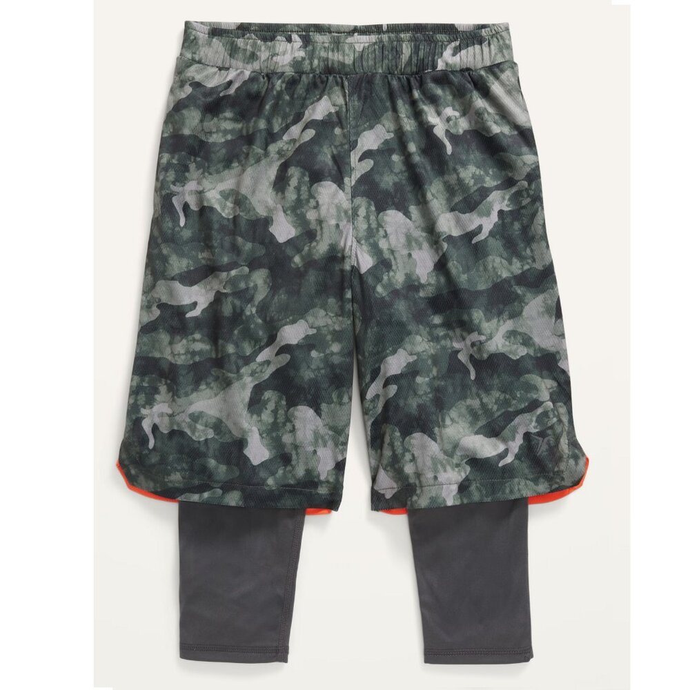 NEW Old Navy Active Go-Dry 2 in 1 Mesh Elastic Waist Drawstring Basketball Pant